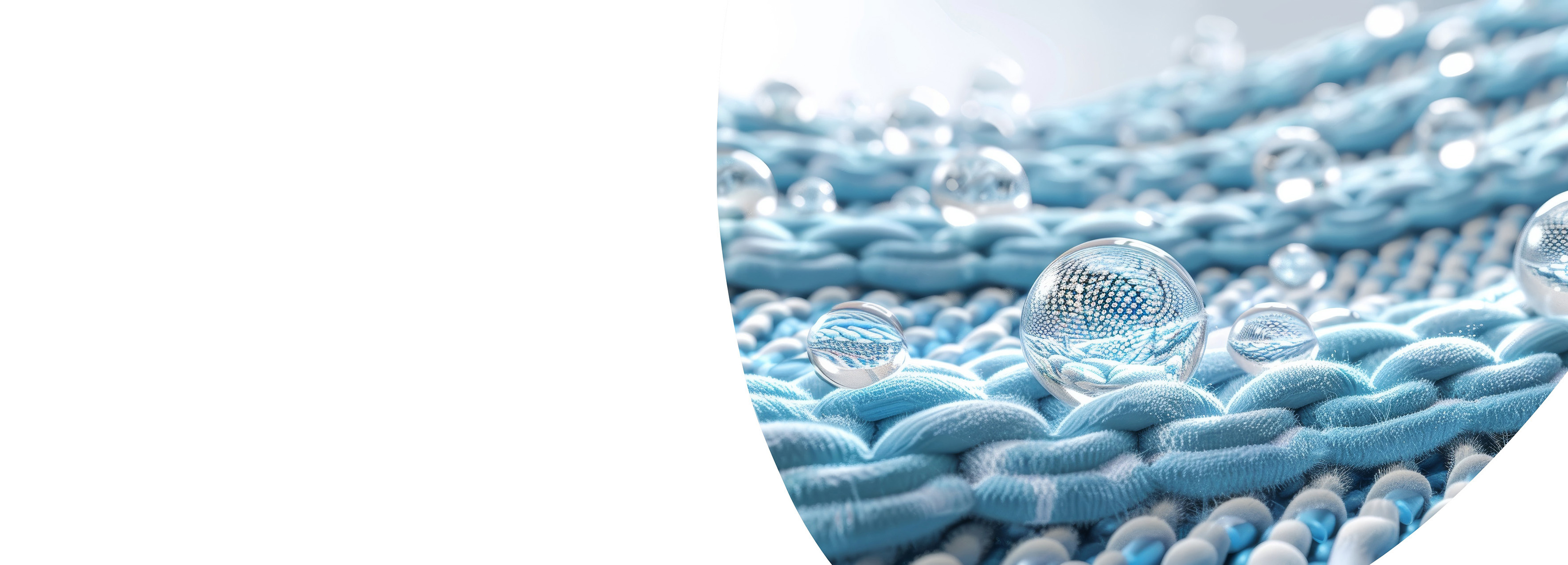 Waterdrops on fabric